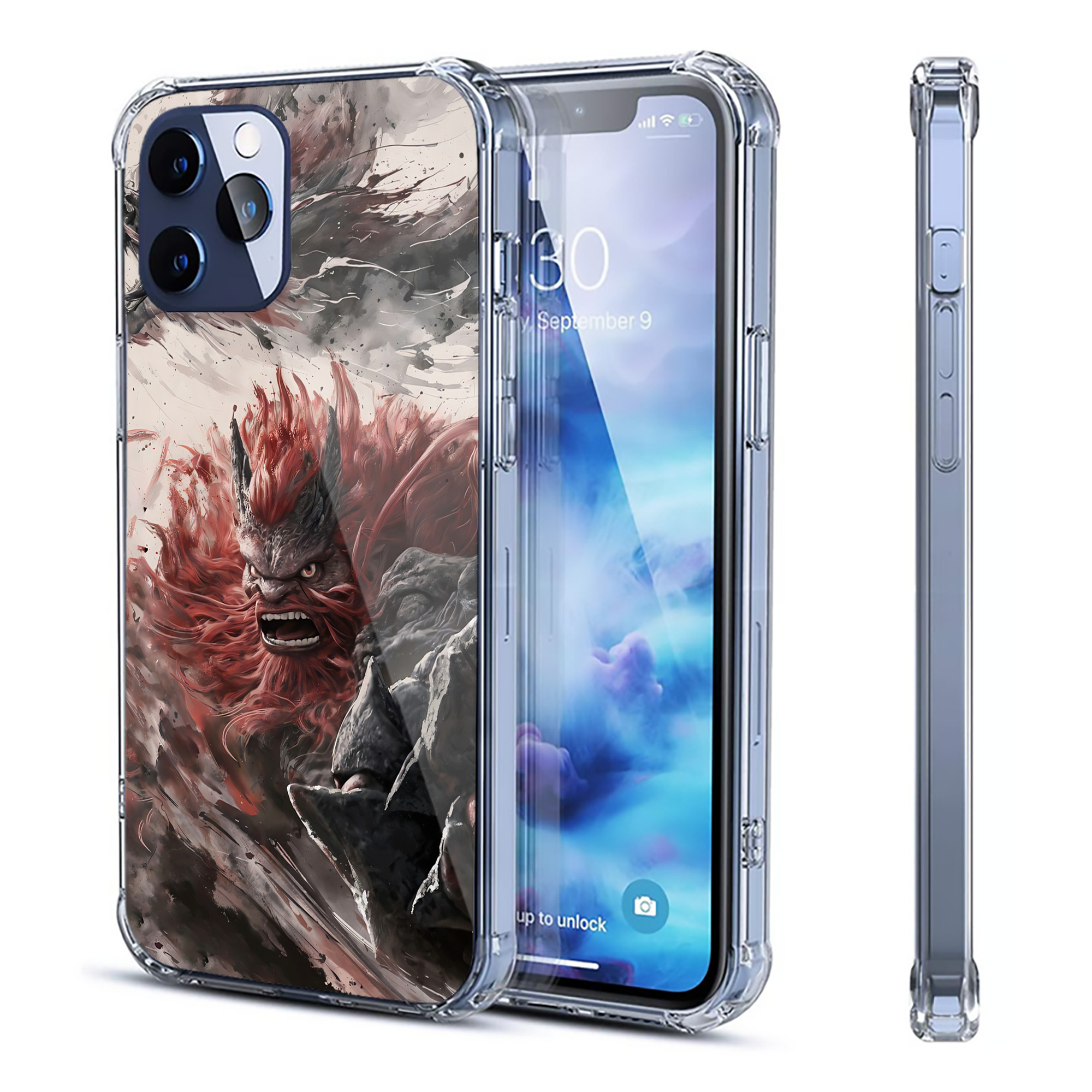 （画像用） Ne Zha 2 ナタ 魔童の大暴れ 【iPhone 12シリーズ対応】透明スマホケース（クリアソフトケース）